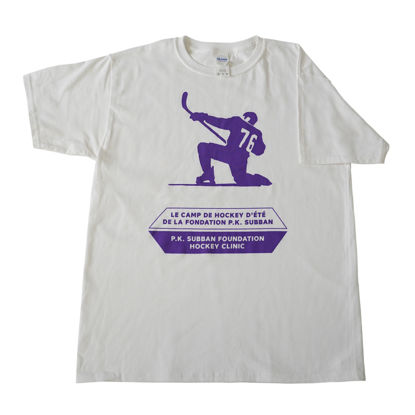 Picture of SDL Gildan ultra Cotton t-shirt in white and purple