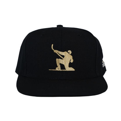 Picture of Adidas Skateman Snapback hat in black and gold